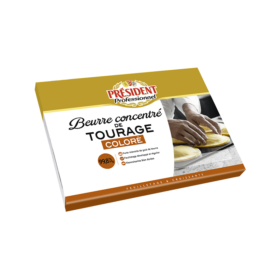 Beurre de Tourage 82% coloré Plaque 2 kg - Eurodistribution